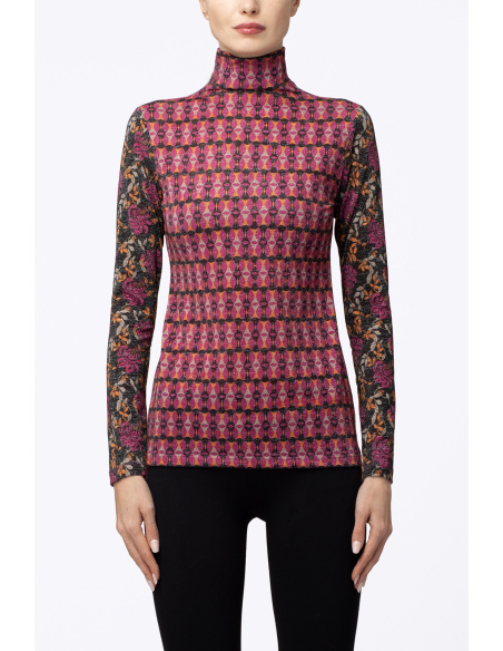Pull Col Haut, Lurex, Pierre Mantoux 23AI1530M-4075