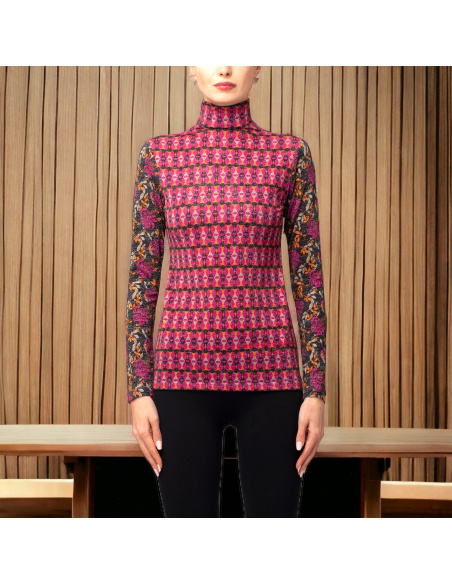 Pull Col Haut, Lurex, Pierre Mantoux 23AI1530M-4075