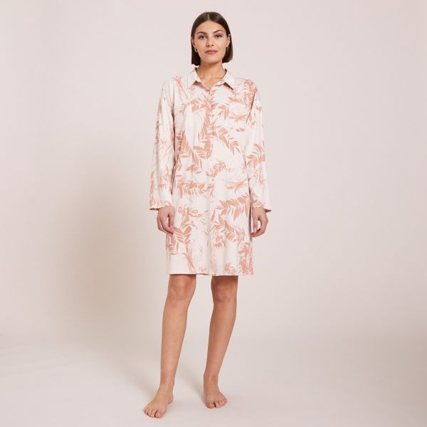 Short buttoned nightgown, Preface, L.Tavernier 2321120-PERLE