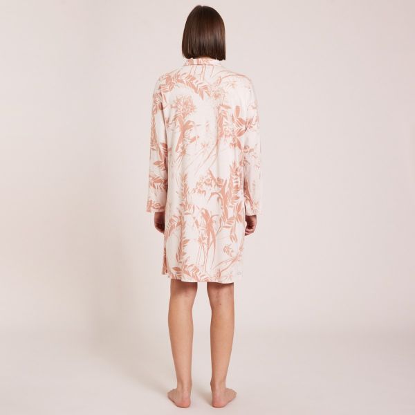 Short buttoned nightgown, Preface, L.Tavernier 2321120-PERLE