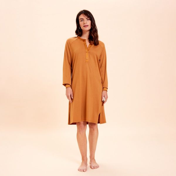 short nightgown, Conte, L.Tavernier 2321131-BRONZE