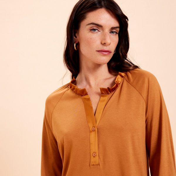 short nightgown, Conte, L.Tavernier 2321131-BRONZE