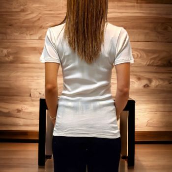 Pull Manches Courtes, 100% Soie, Moretta 6108-BIANCO 2