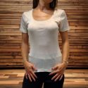 Pull Manches Courtes, 100% Soie, Moretta 6108-BIANCO