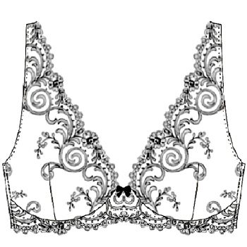 Soutien-Gorge Bralette Sans Armature, Opulence, Ambra 0843-596 2