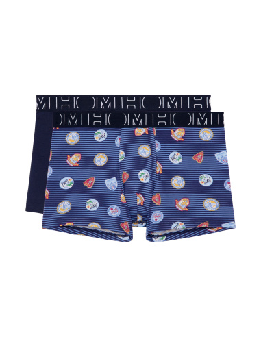 Boxer Pack de 2, Alf - Imprimé Navy & Navy, Hom 402661-D012