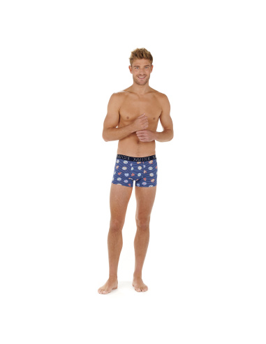 Boxer Pack de 2, Alf - Imprimé Navy & Navy, Hom 402661-D012