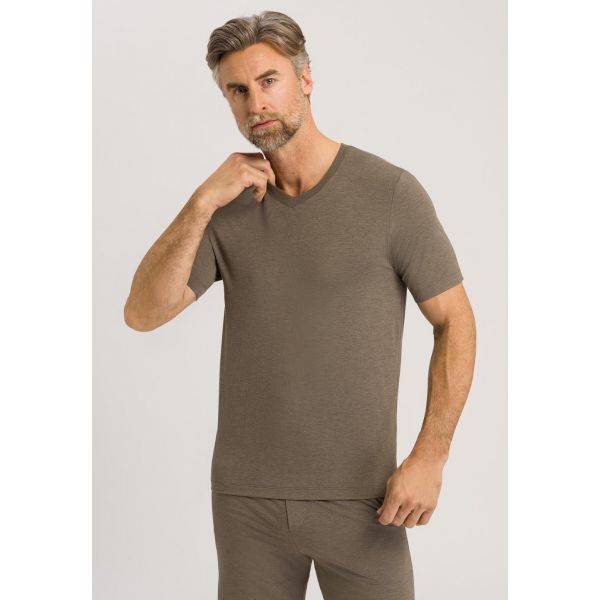 Tee-Shirt Manches Courtes Col V, Casuals, Hanro 075035-1267