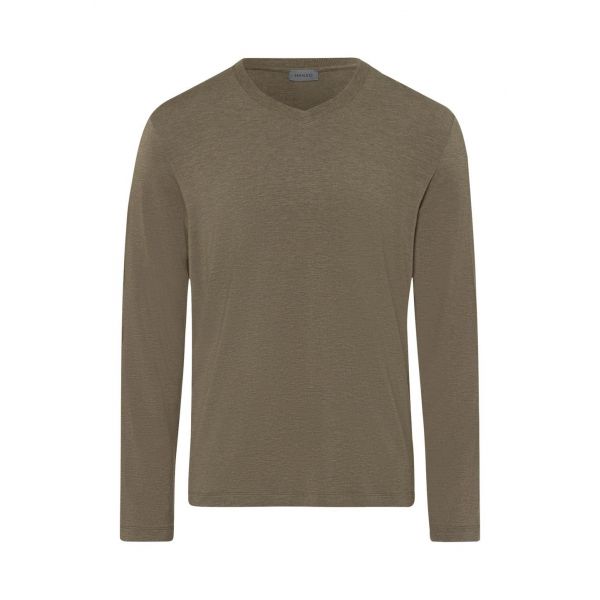 Tee-Shirt Manches Longues Col V, Casuals, Hanro 075036-1267