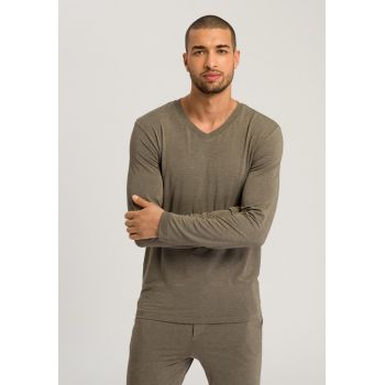 Tee-Shirt Manches Longues Col V, Casuals, Hanro 075036-1267