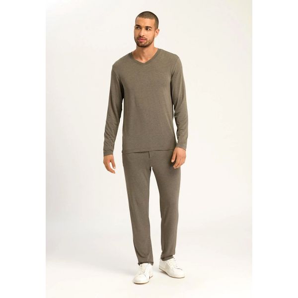 Tee-Shirt Manches Longues Col V, Casuals, Hanro 075036-1267