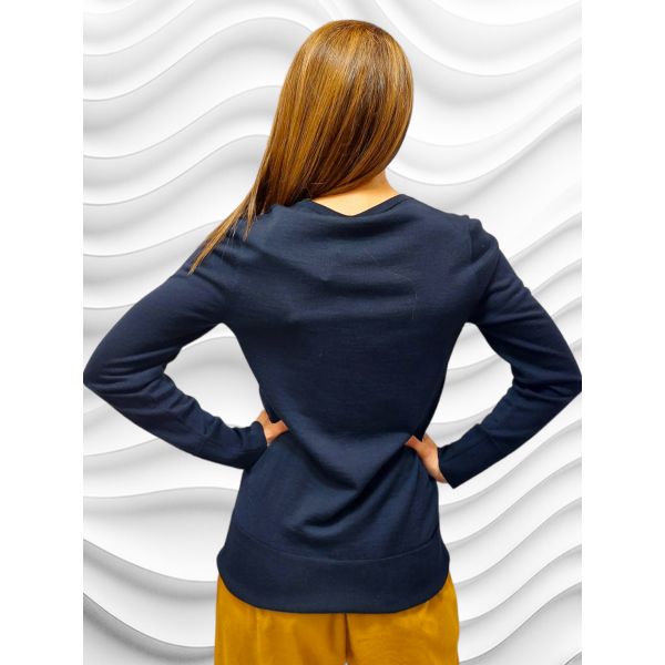 Pull Manches Longues, Comica, Max Mara COMICA-007 Marine