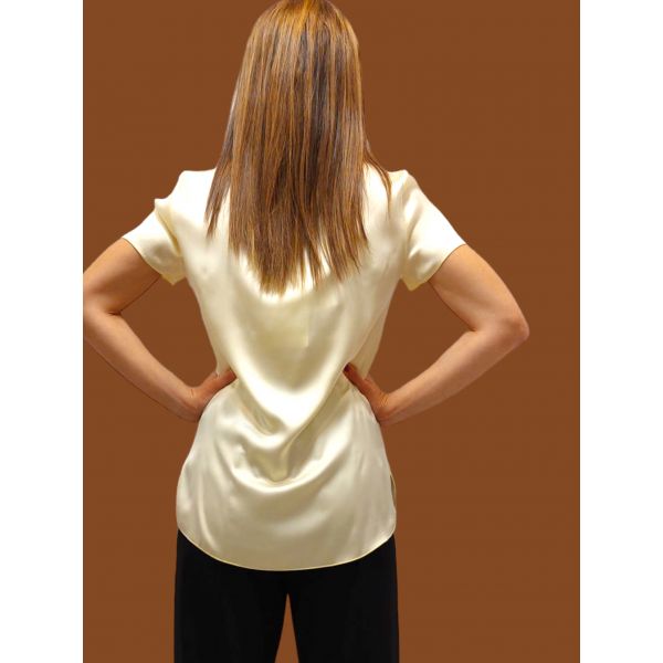 Top Manches Courtes En Soie, Cortona, Max Mara CORTONA-069
