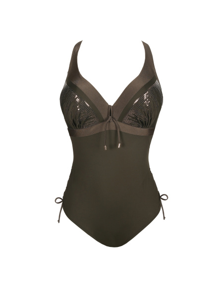 Plunging Neckline 1 Piece Swimsuit, Aracruz, Prima Donna 4011839-KKI