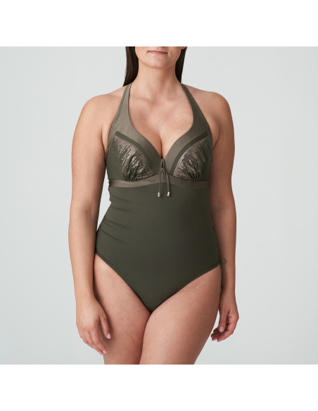 Plunging Neckline 1 Piece Swimsuit, Aracruz, Prima Donna 4011839-KKI