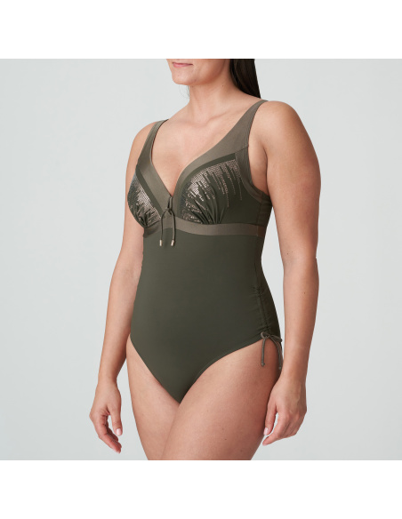 Plunging Neckline 1 Piece Swimsuit, Aracruz, Prima Donna 4011839-KKI