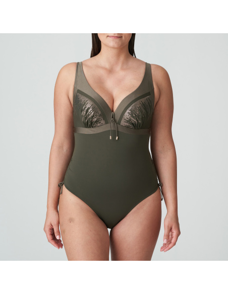 Plunging Neckline 1 Piece Swimsuit, Aracruz, Prima Donna 4011839-KKI