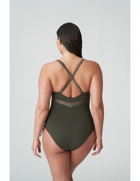 Plunging Neckline 1 Piece Swimsuit, Aracruz, Prima Donna 4011839-KKI