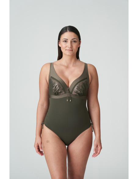 Plunging Neckline 1 Piece Swimsuit, Aracruz, Prima Donna 4011839-KKI