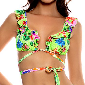 Haut de Maillot de Bain Triangle, Luli Tropics, Luli Fama L769E07-111 2