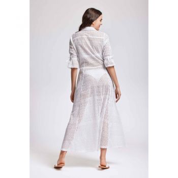 Robe Longue Manches 3/4, Camilla, Iconique IC24-004-WHITE 2