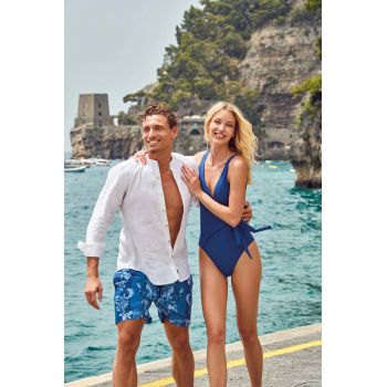 Chemise en Lin, Leo, David DM-LEO-BLANC