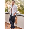 Pantalon en Lin, Nathan, David DM-NATHAN-MARINE