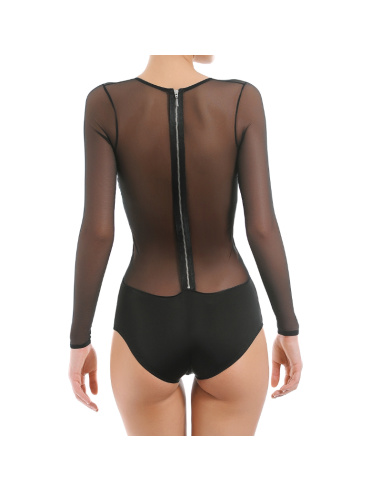 Body Bonnets Moulés et Cristaux Swarovski Manches longues ID Sarrieri S D6993