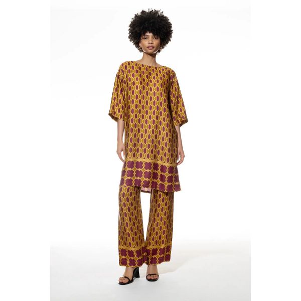 Robe de Nuit Manches 3/4, Oriental Flow, Mey 1230028-1125