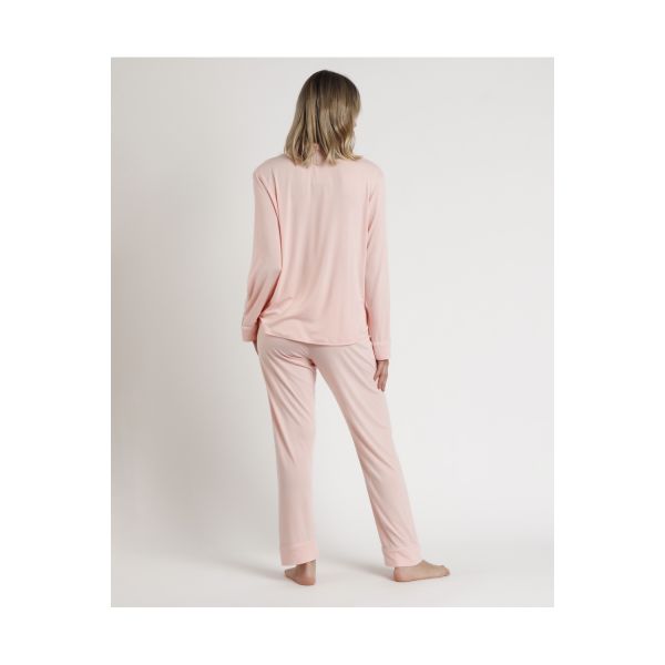 Pyjama Pantalon & Manches Longues, Admas 62617-CORAL