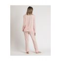 Pyjama Pantalon & Manches Longues, Admas 62617-CORAL