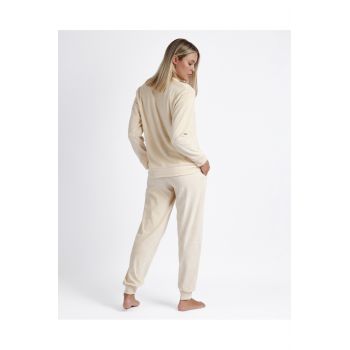 Pyjama Pantalon & Manches Longues, Admas 56192-BEIGE 2