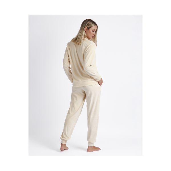 Pyjama Pantalon & Manches Longues, Admas 56192-BEIGE