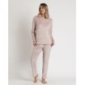 Pyjama Pantalon & Manches Longues, Admas 62651-PIEDRA