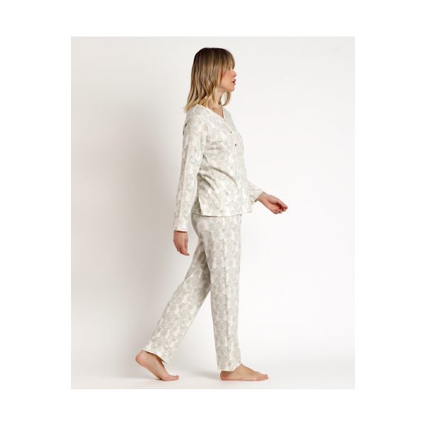 Pyjama Pantalon & Manches Longues, Admas 62653-AQUA