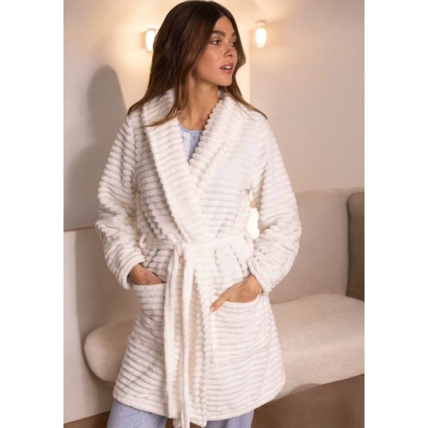 Robe de Chambre Croisée, Ad mas 67217-CRUDO