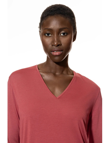 Tee Shirt Manche Longue, Pur Chic, Mey 1210019-1123