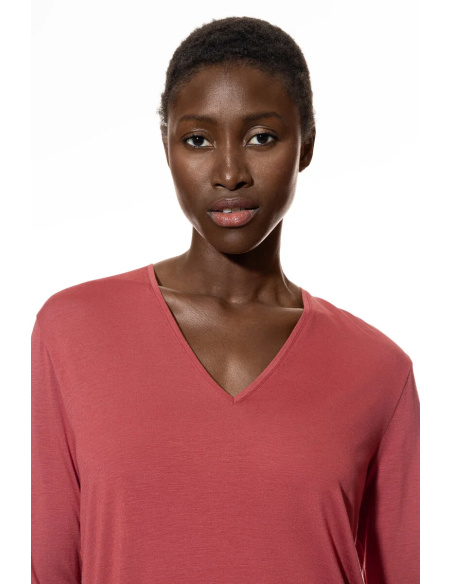 Tee Shirt Manche Longue, Pur Chic, Mey 1210019-1123