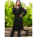 3/4 Hooded Double Breasted Coat in Wool, Lou Andrea LOU430773-BRONZE