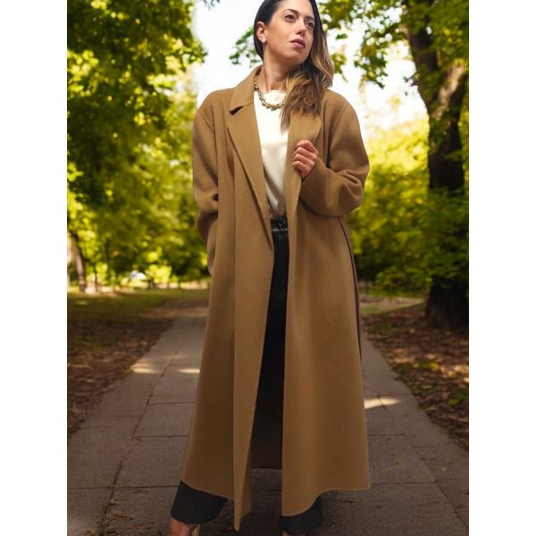 Manteau Laine Long  Lou Andrea LOU202208-CAMEL