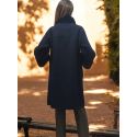 3/4 Buttoned Coat in Wool and Mink, Lou Andrea SUN-7768