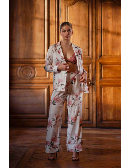 Pyjama en Satin de Soie, Vivianne, Marjolaine 9VIV5503-0197