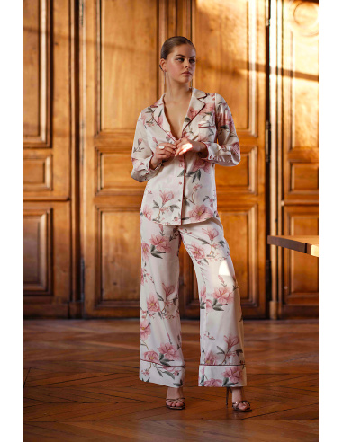 Pyjama en Satin de Soie, Vivianne, Marjolaine 9VIV5503-0197