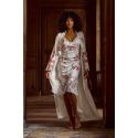 Peignoir Long en Velours et Dentelle, Vivianne, Marjolaine 5VIV2201-0074