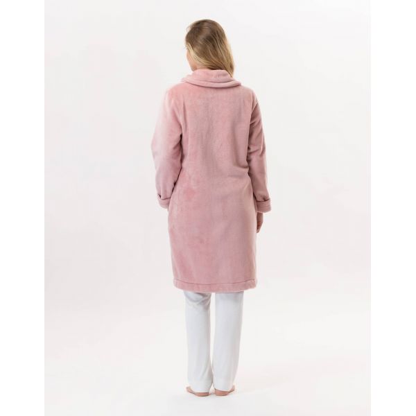 flannel plush dressing gown, Essentiel, Le Chat ESSENTIELH56B-2271