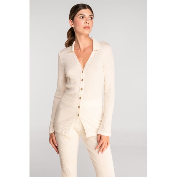 Veste Boutonnée Manches Longues, Oscalito 7462-012