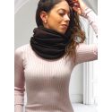 Tubular scarf in extrafine wool and pure silk, Oscalito 3435-338