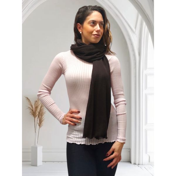 Echarpe Plissé Laine et Soie, Oscalito 3435-338