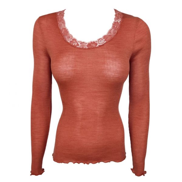 Long Sleeve Shirt in Wool and Silk, Oscalito 3416-680