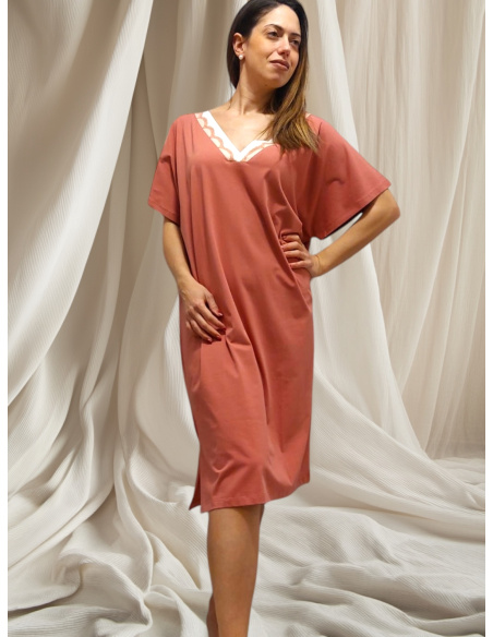 Chemise De Nuit Manches 3/4, Peignora 23EMK906